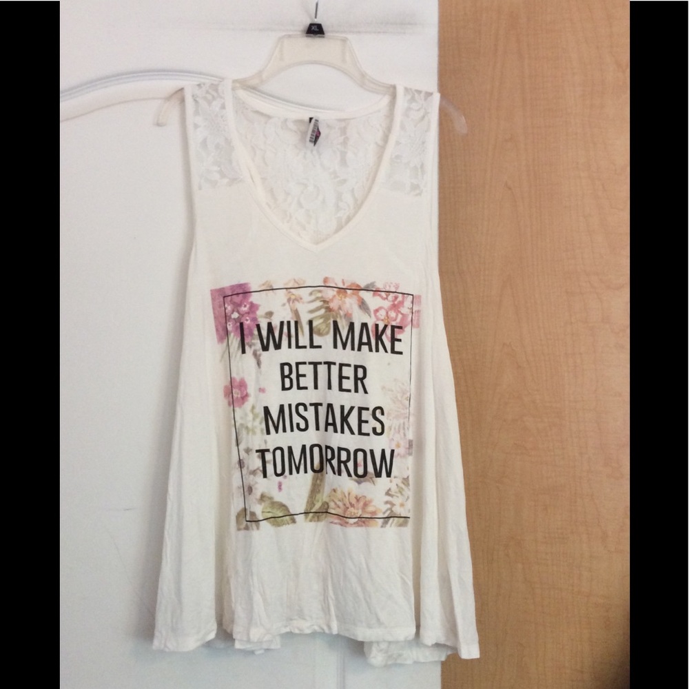 New White color women top plus size 2X